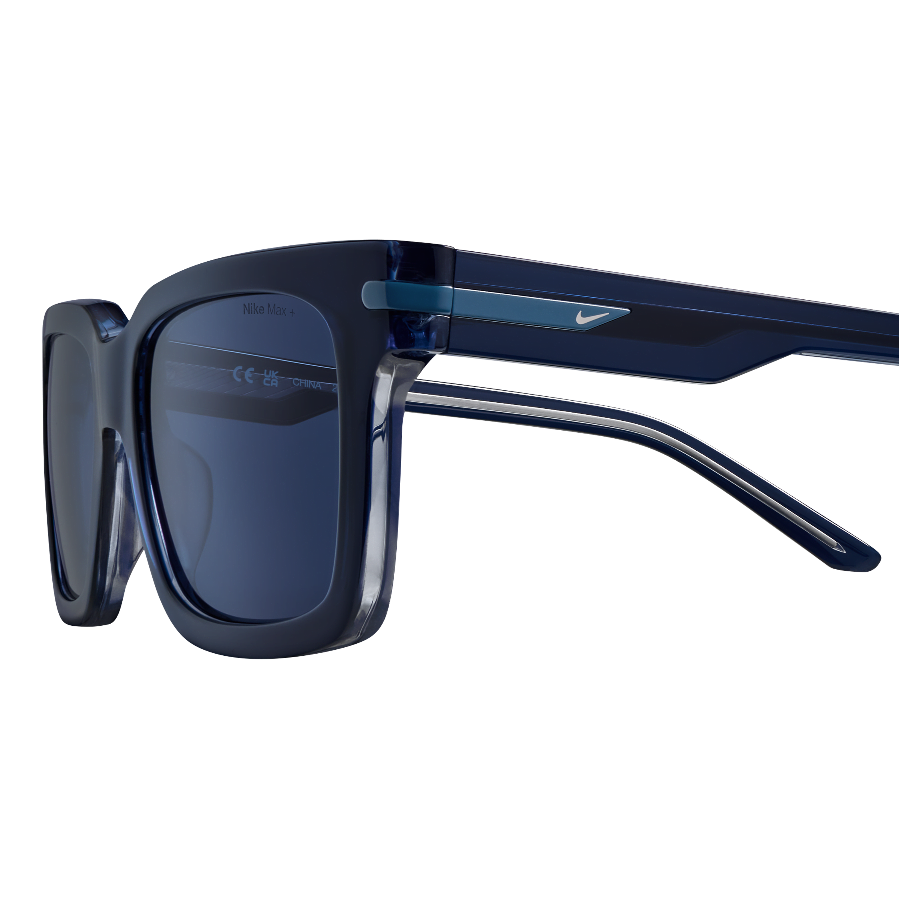 NIKE クレセントIIスクエアフレムサンクラス EV24018 801 Nike Crescent II EV24018 Square Sunglasses | Fashion Eyewear US